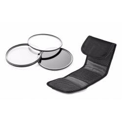 Fujifilm WCL-X70 High Grade Multi-Coated, Multi-Threaded, 3 Piece Lens Filter Kit (62mm) + Nw Direct Microfiber Cleaning Cloth.