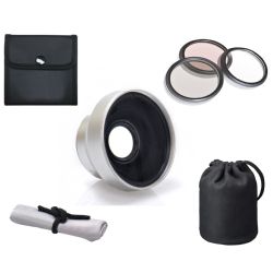 Leica D-LUX 6 High Definition 3.0x Telephoto Lens (37mm) + 3 Piece Lens Filter Kit (37mm) + Lens/Filter Adapter Ring + Nw Direct Microfiber Cleaning Cloth