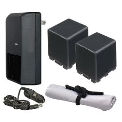 Panasonic HC-X920 High Capacity Intelligent Batteries (2 Units) + AC/DC Travel Charger + Nw Direct Microfiber Cleaning Cloth.