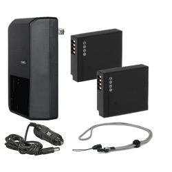 Panasonic Lumix DMC-GF7 High Capacity 'Intelligent' Batteries (2 Units) + AC/DC Travel Charger + Neck Strap