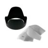 Panasonic Lumix DMC-LX7 Pro Digital Lens Hood Flower Design) (37mm) + Ring Adapter + Nw Direct Microfiber Cleaning Cloth.