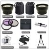 Fundamental Kit For Nikon's D3100 D3200 D5100 D5200 D70 D80 D90 D300s. To be Used With Any Of These Standard Nikon Lenses (18-55mm, 55-200mm, 50mm) 1. Wide Angle Lens & Macro 2. Telephoto Lens, 3. Ultra Violet Filter 4. Fluorescent Filter 5. Circular Polarizing Filter 6. Strap 7. Table Top Tripod And More...